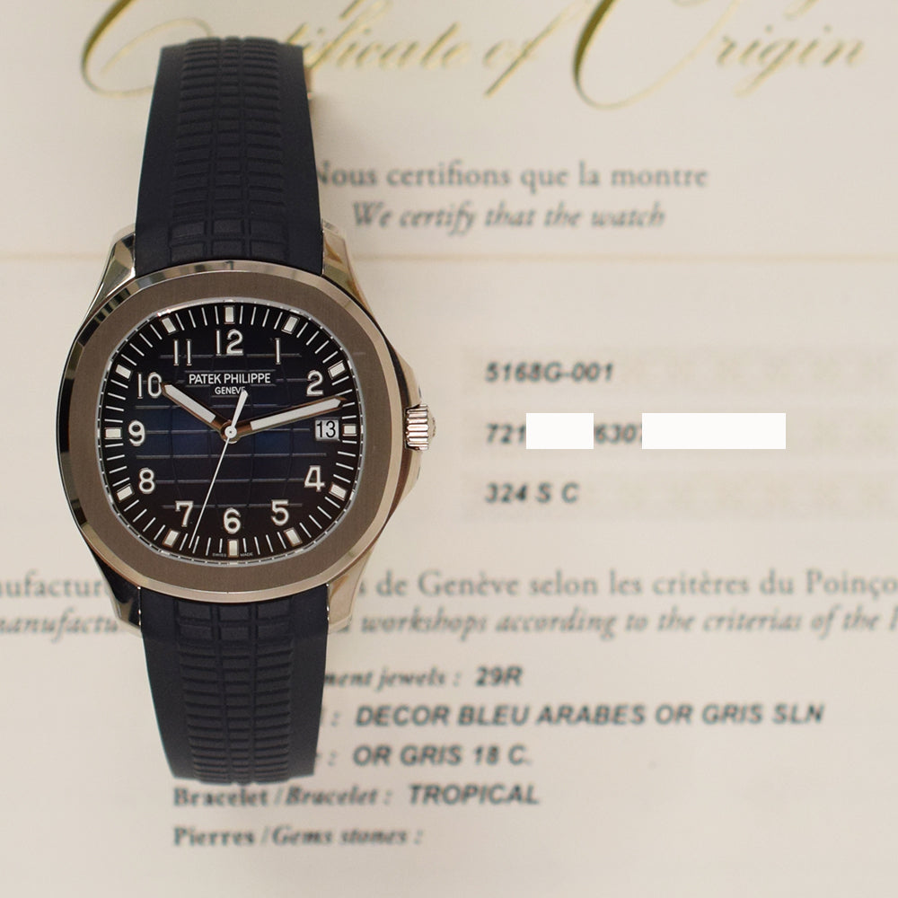 Patek Philippe Aquanaut 42.2mm 5168G-001 – Blue Dial