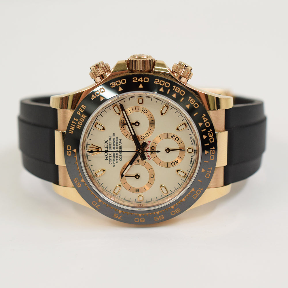 Rolex Cosmograph Daytona 40mm Everose Gold 116515 – Ivory Dial
