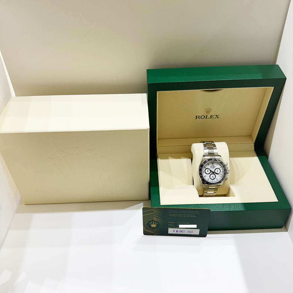 Rolex Cosmograph Daytona 40mm Steel Ceramic Bezel 126500LN – White Dial