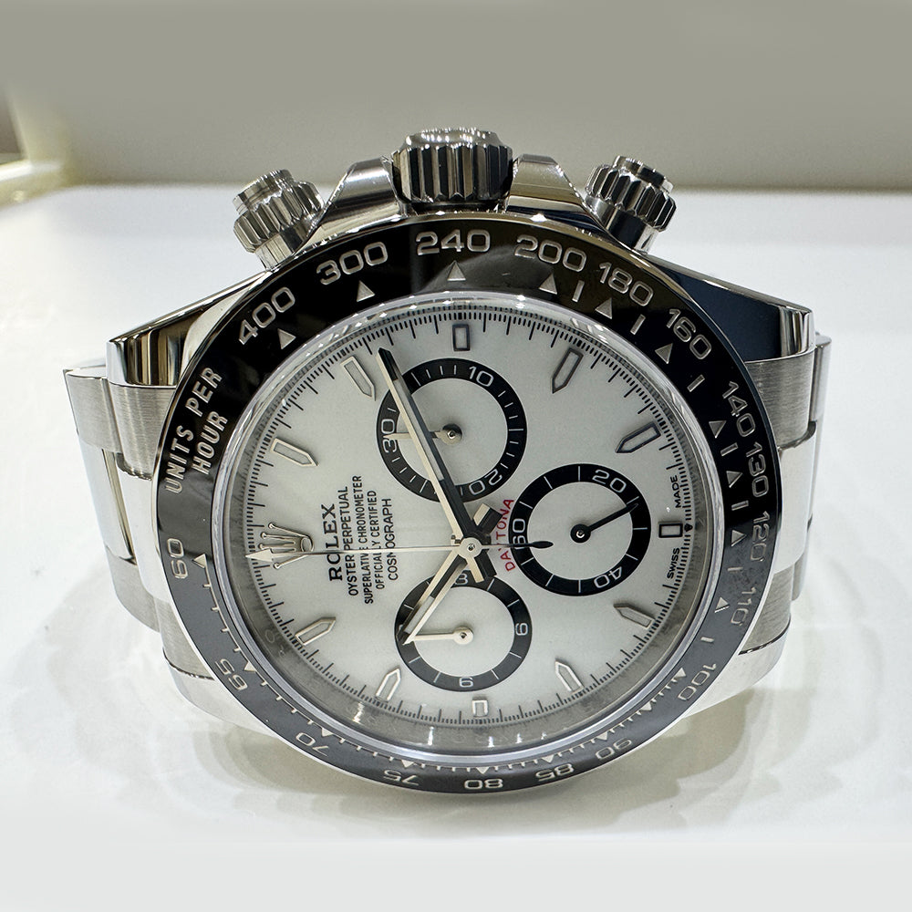 Rolex Cosmograph Daytona 40mm Steel Ceramic Bezel 126500LN – White Dial