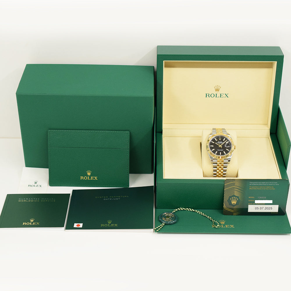 Rolex Datejust 41mm Steel and Yellow Gold 126333 – Black Dial