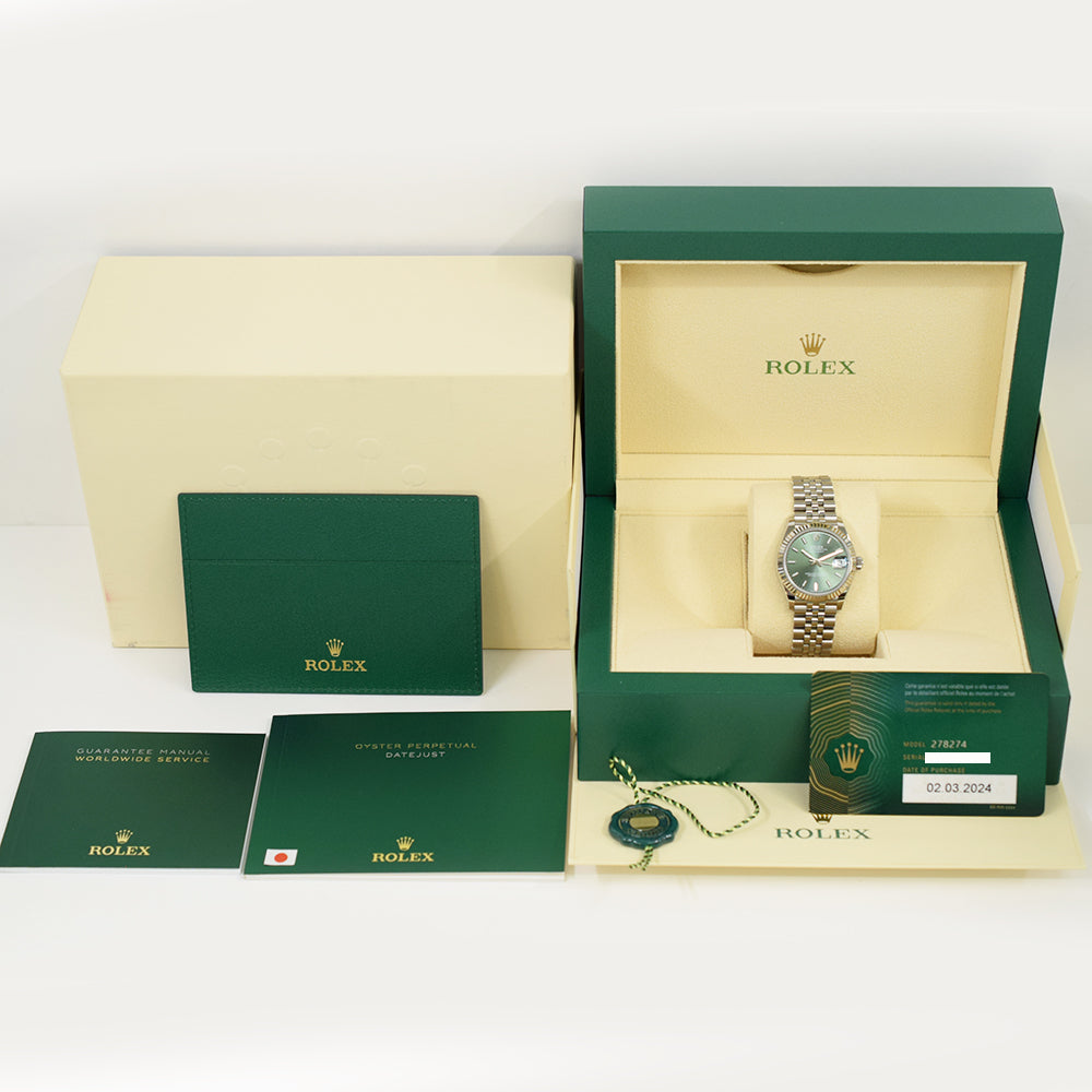 Rolex Datejust 31mm Steel and White Gold 278274 – Green Dial