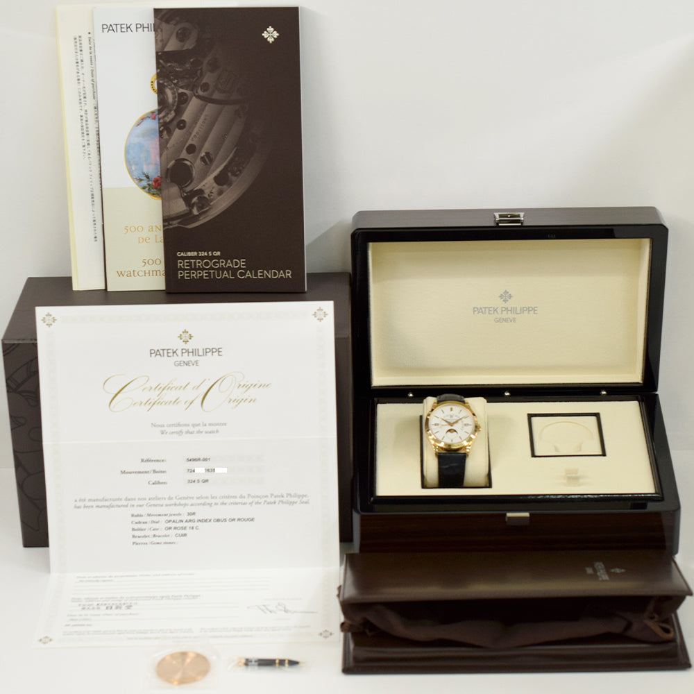 Patek Philippe Perpetual Calendar Retrograde 39.5mm 5496R-001 – White Dial