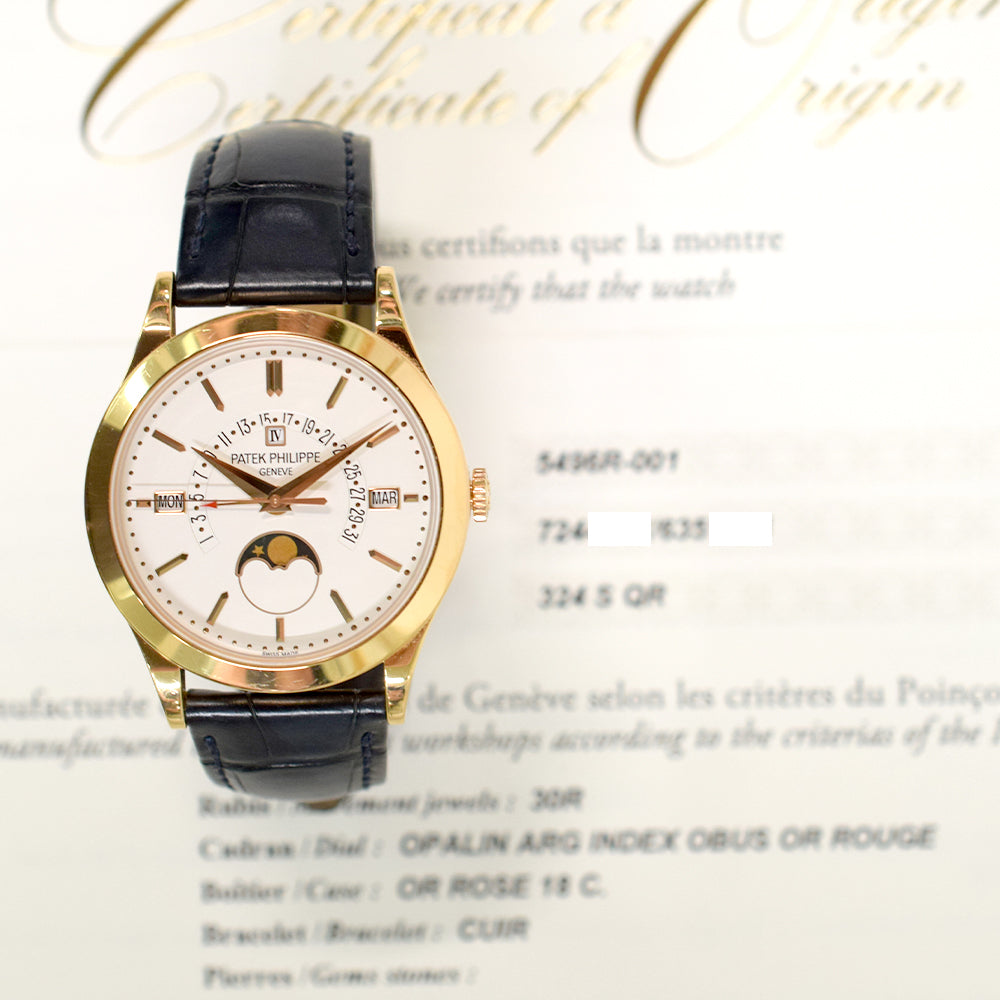 Patek Philippe Perpetual Calendar Retrograde 39.5mm 5496R-001 – White Dial