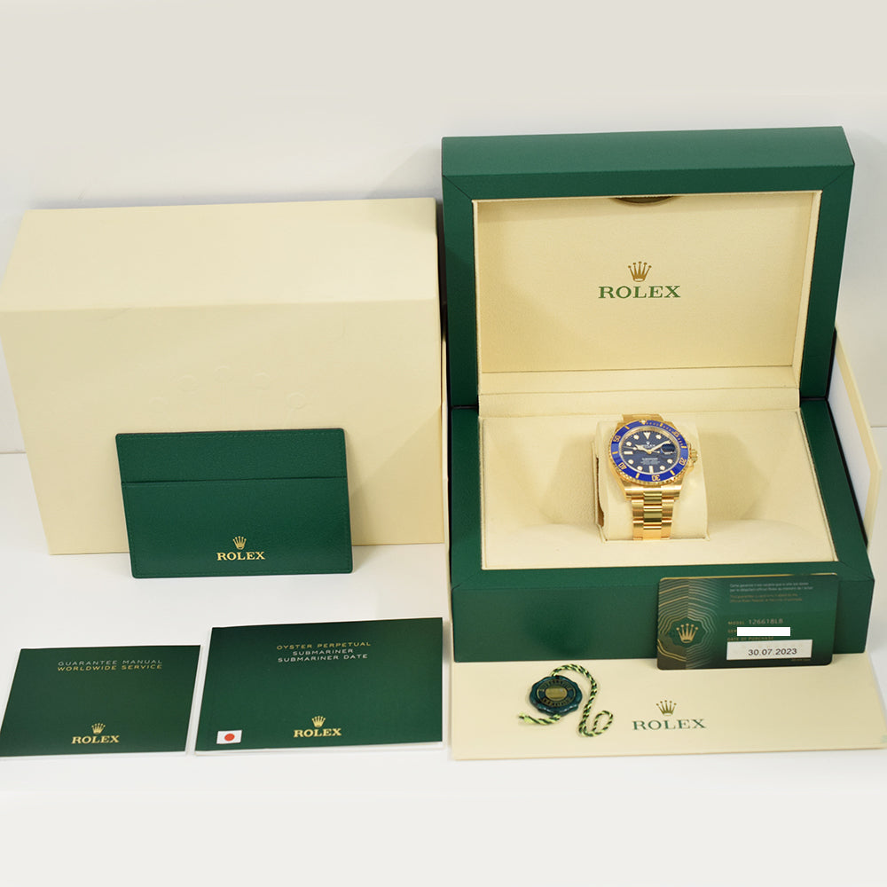 Rolex Submariner Date 41mm Yellow Gold Blue Bezel 126618LB – Blue Dial
