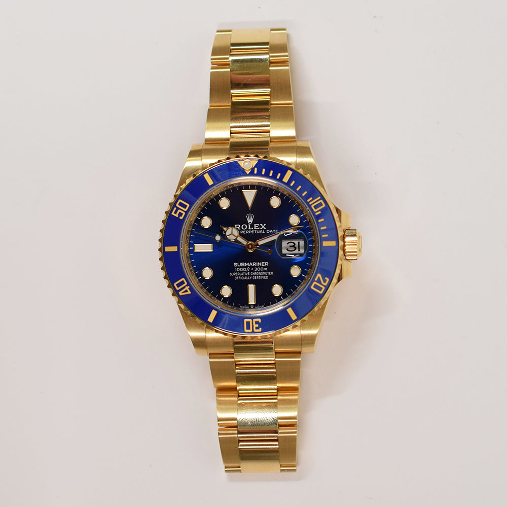 Rolex Submariner Date 41mm Yellow Gold Blue Bezel 126618LB – Blue Dial