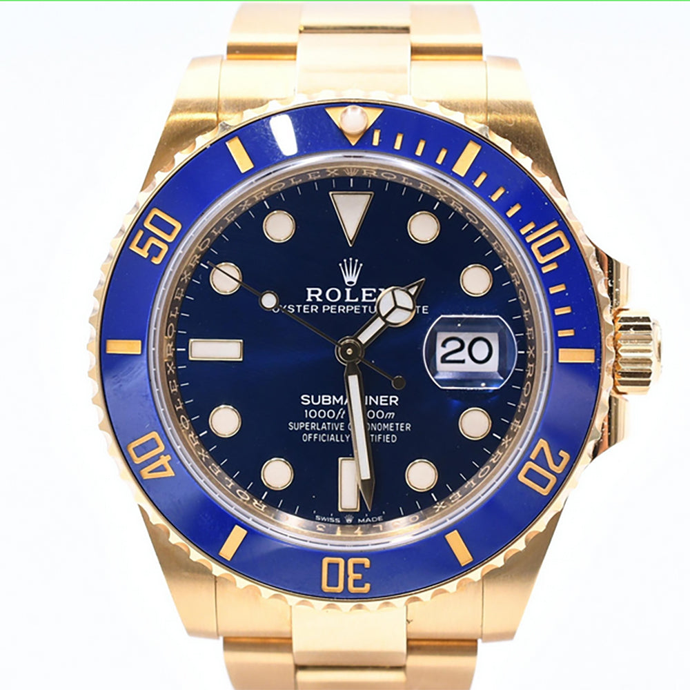 Rolex Submariner Date 41mm Yellow Gold Blue Bezel 126618LB – Blue Dial