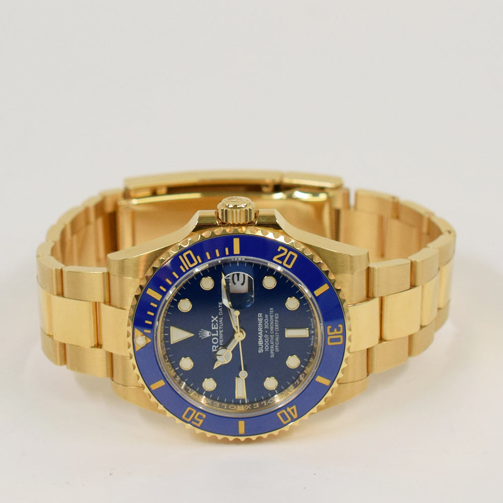 Rolex Submariner Date 41mm Yellow Gold Blue Bezel 126618LB – Blue Dial