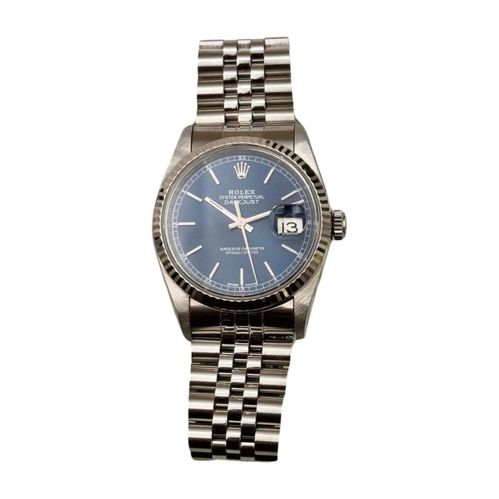 Rolex Datejust 36mm Steel and White Gold 16234 – Blue Dial