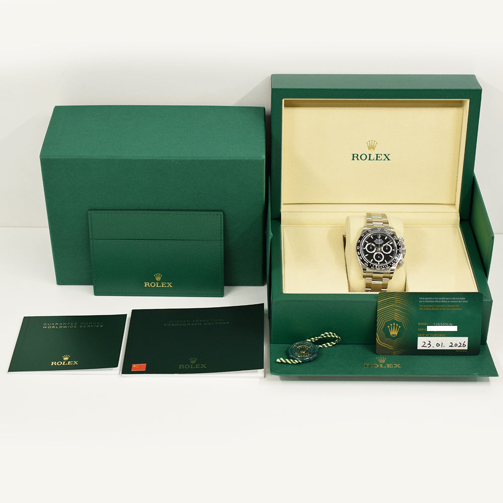 Rolex Cosmograph Daytona 40mm Steel Ceramic Bezel 126500LN – Black Dial