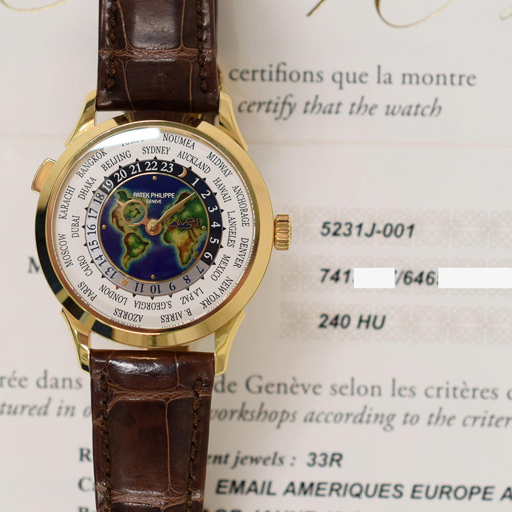 Patek Philippe World Time 39mm 5231J-001 – Enamel Dial