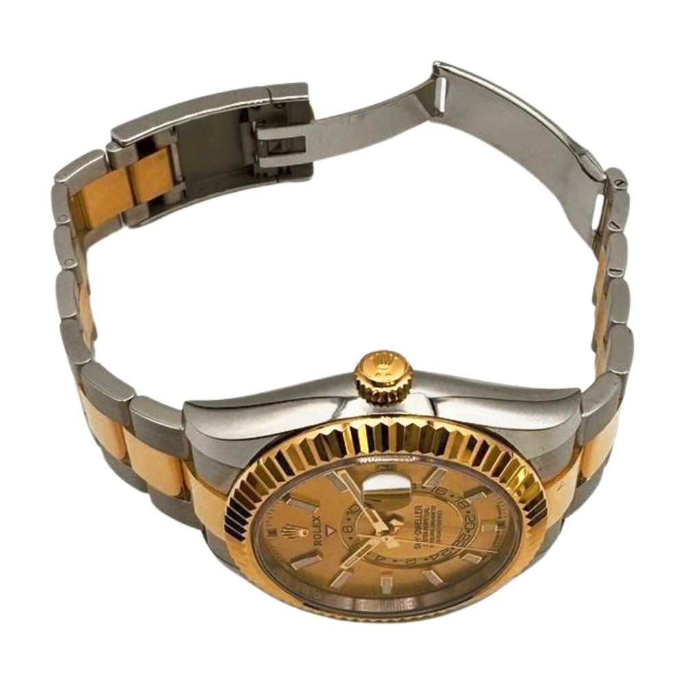 Rolex Sky-Dweller 42mm Steel and Yellow Gold 336933 – Champagne Dial