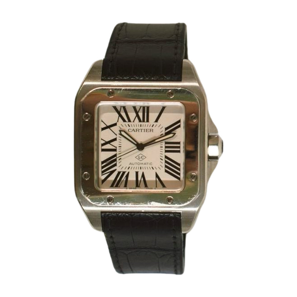 Cartier Santos 100 Selfwinding 51mm x 41.3mm WSSA0007 – Silver Roman Dial