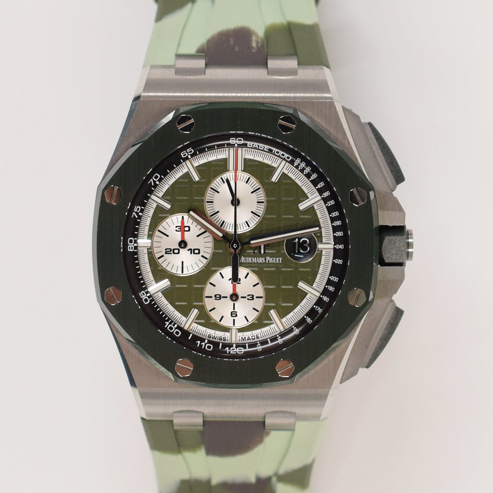 Audemars Piguet Royal Oak Offshore 42mm Ceramic Bezel 26400SO.OO.A055CA.01 – Green Dial