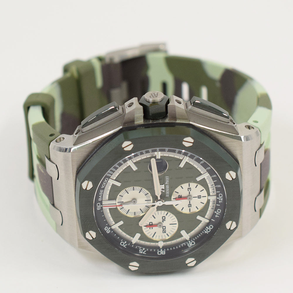 Audemars Piguet Royal Oak Offshore 42mm Ceramic Bezel 26400SO.OO.A055CA.01 – Green Dial