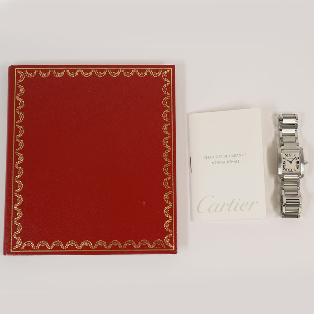 Cartier Tank Française Small Stainless Steel W51008Q3 – Ivory Roman Dial