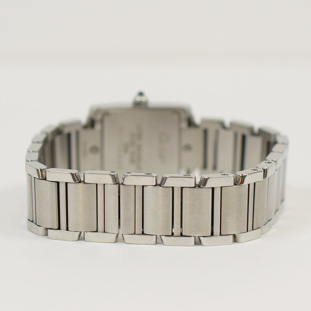 Cartier Tank Française Small Stainless Steel W51008Q3 – Ivory Roman Dial