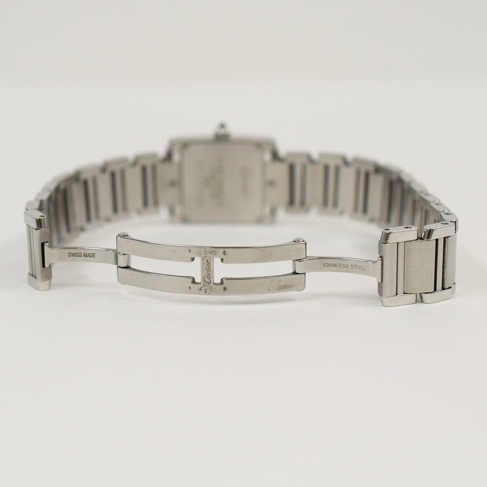 Cartier Tank Française Small Stainless Steel W51008Q3 – Ivory Roman Dial