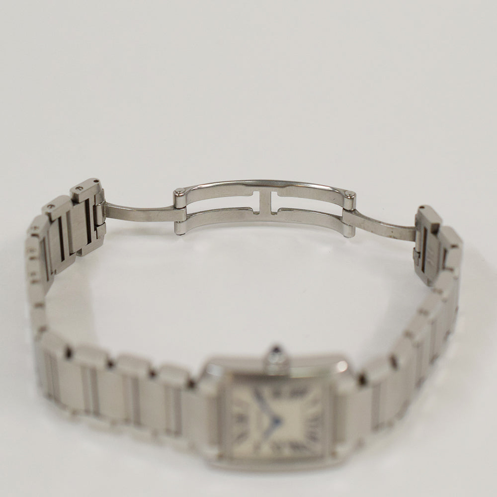 Cartier Tank Française Small Stainless Steel W51008Q3 – Ivory Roman Dial