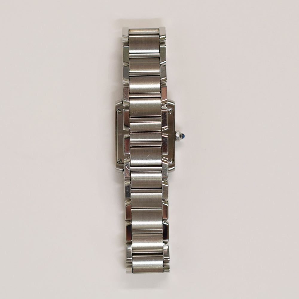 Cartier Tank Française Small Stainless Steel W51008Q3 – Ivory Roman Dial
