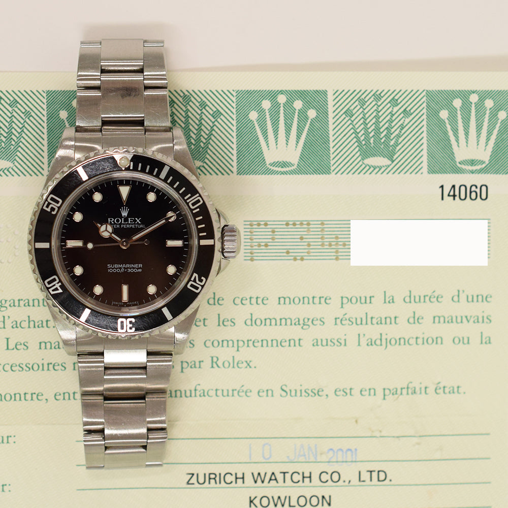Rolex Submariner No Date 40mm 14060 – Black Dial
