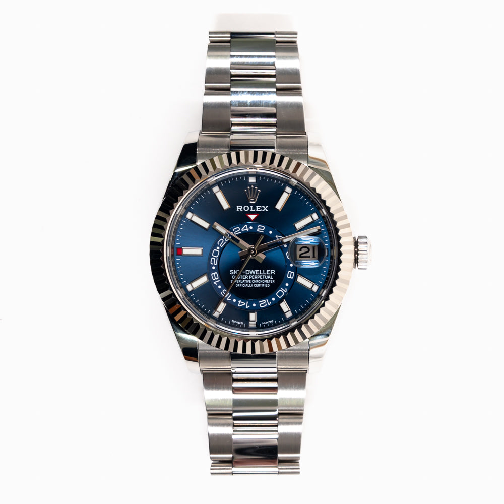 Rolex Sky-Dweller 42mm Steel and White Gold 326934 – Blue Dial