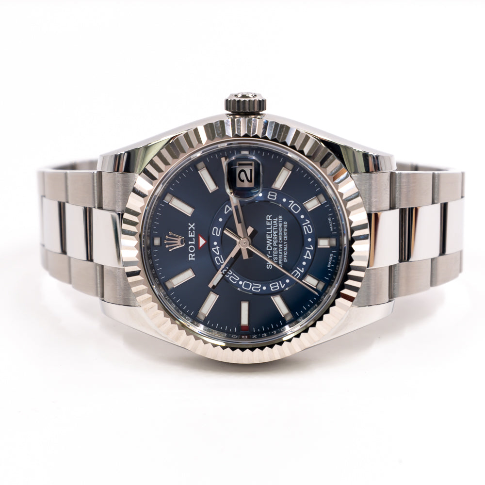 Rolex Sky-Dweller 42mm Steel and White Gold 326934 – Blue Dial