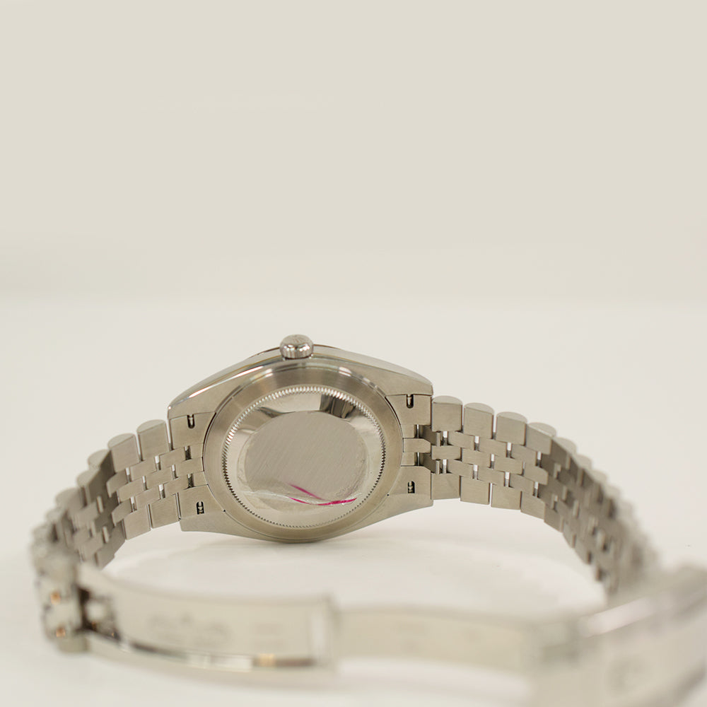 Rolex Datejust 41mm Steel and White Gold Fluted Bezel 126334 – Green Dial
