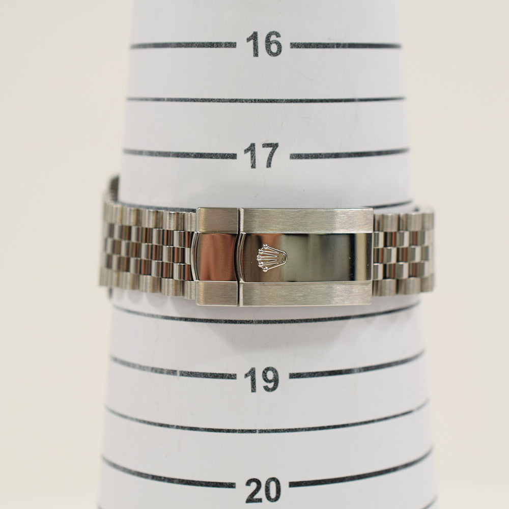 Rolex Datejust 41mm Steel and White Gold Fluted Bezel 126334 – Green Dial