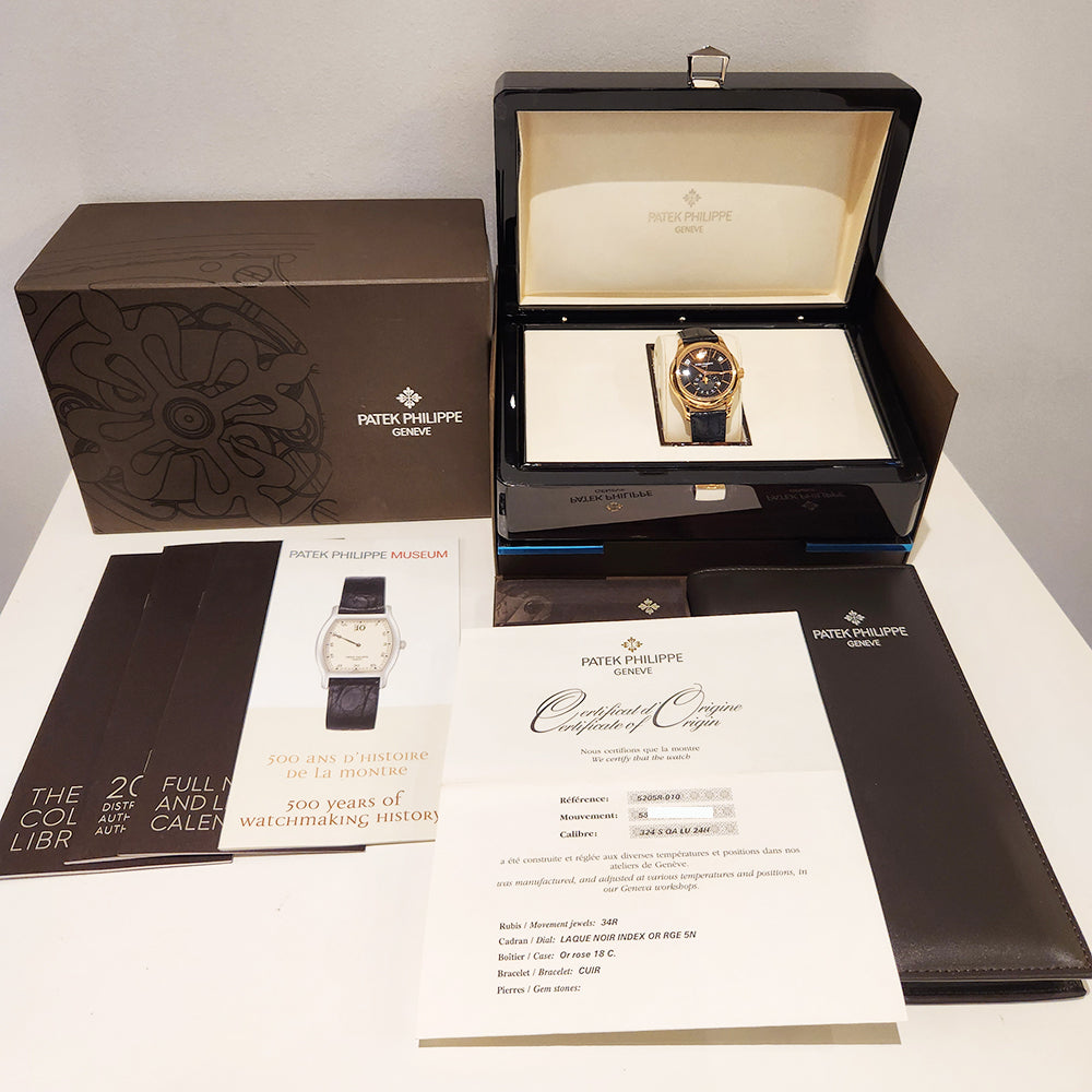 Patek Philippe Annual Calendar Moon Phase 40mm 5205R-010 – Black Dial