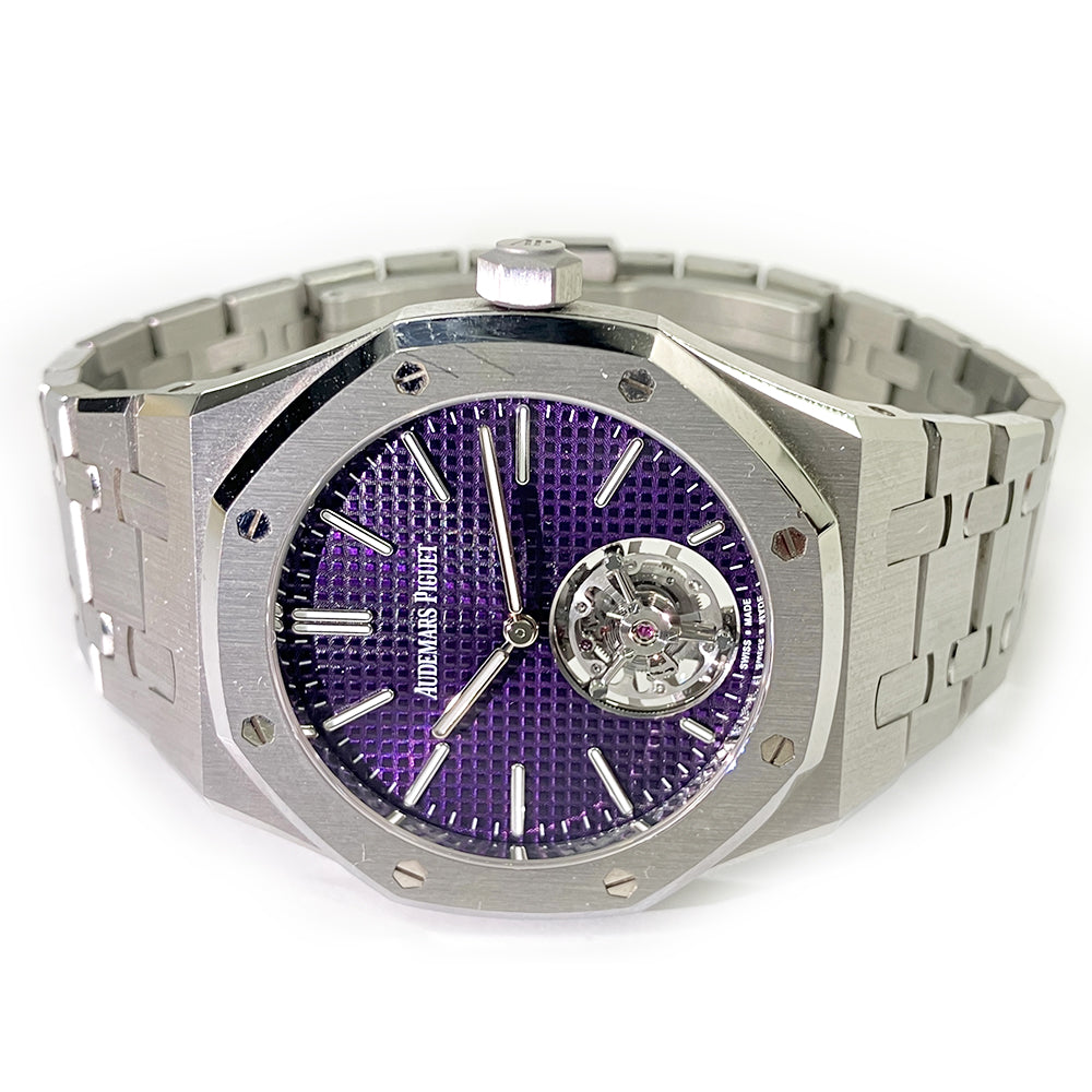 Audemars Piguet Royal Oak Flying Tourbillon Extra-Thin 37mm 26660ST.OO.1356ST.01 – Purple Tapisserie Dial