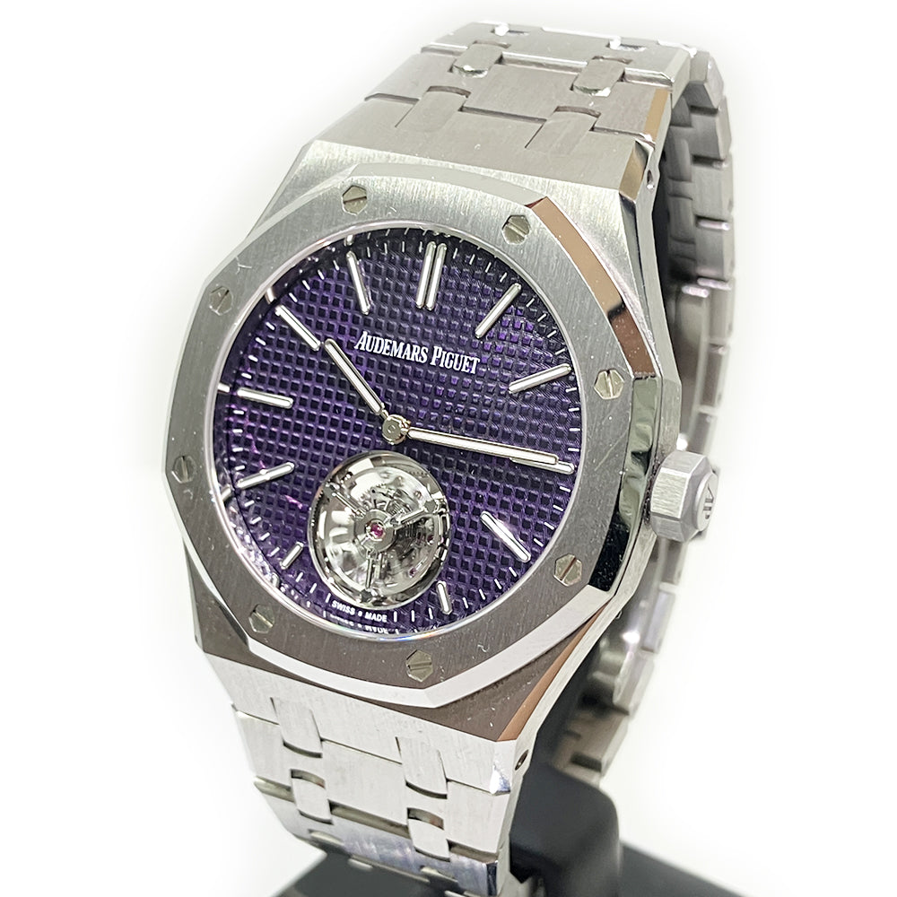 Audemars Piguet Royal Oak Flying Tourbillon Extra-Thin 37mm 26660ST.OO.1356ST.01 – Purple Tapisserie Dial