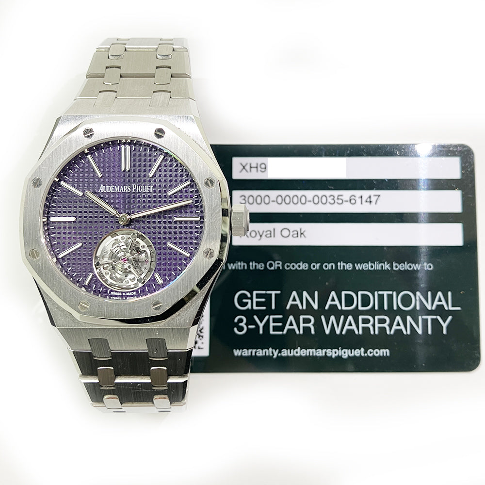 Audemars Piguet Royal Oak Flying Tourbillon Extra-Thin 37mm 26660ST.OO.1356ST.01 – Purple Tapisserie Dial