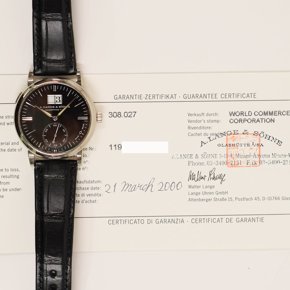 A. Lange & Söhne Langematik Big Date 37mm 308.027 – Black Dial