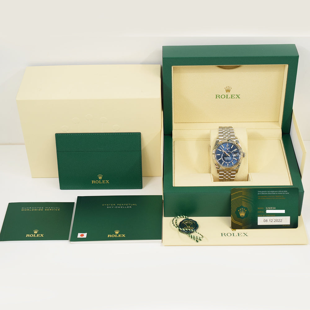 Rolex Sky-Dweller 42mm Steel and White Gold 326934 – Blue Dial