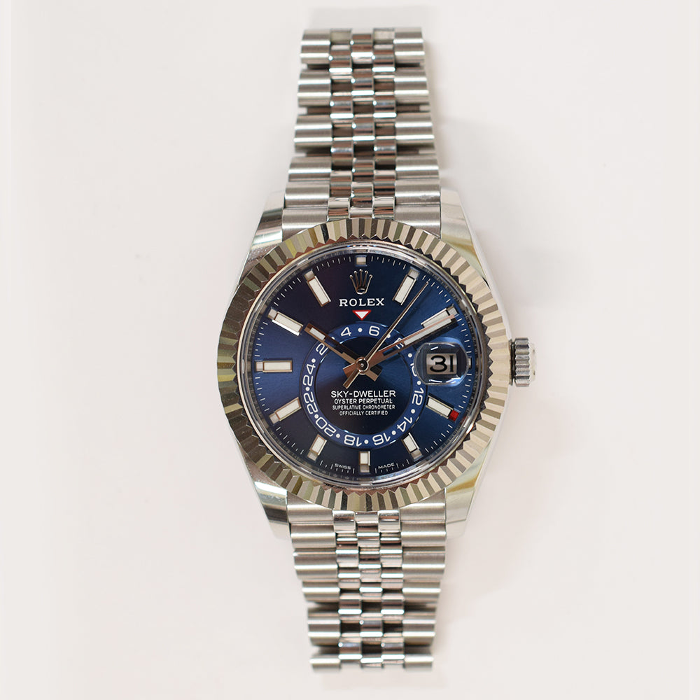 Rolex Sky-Dweller 42mm Steel and White Gold 326934 – Blue Dial