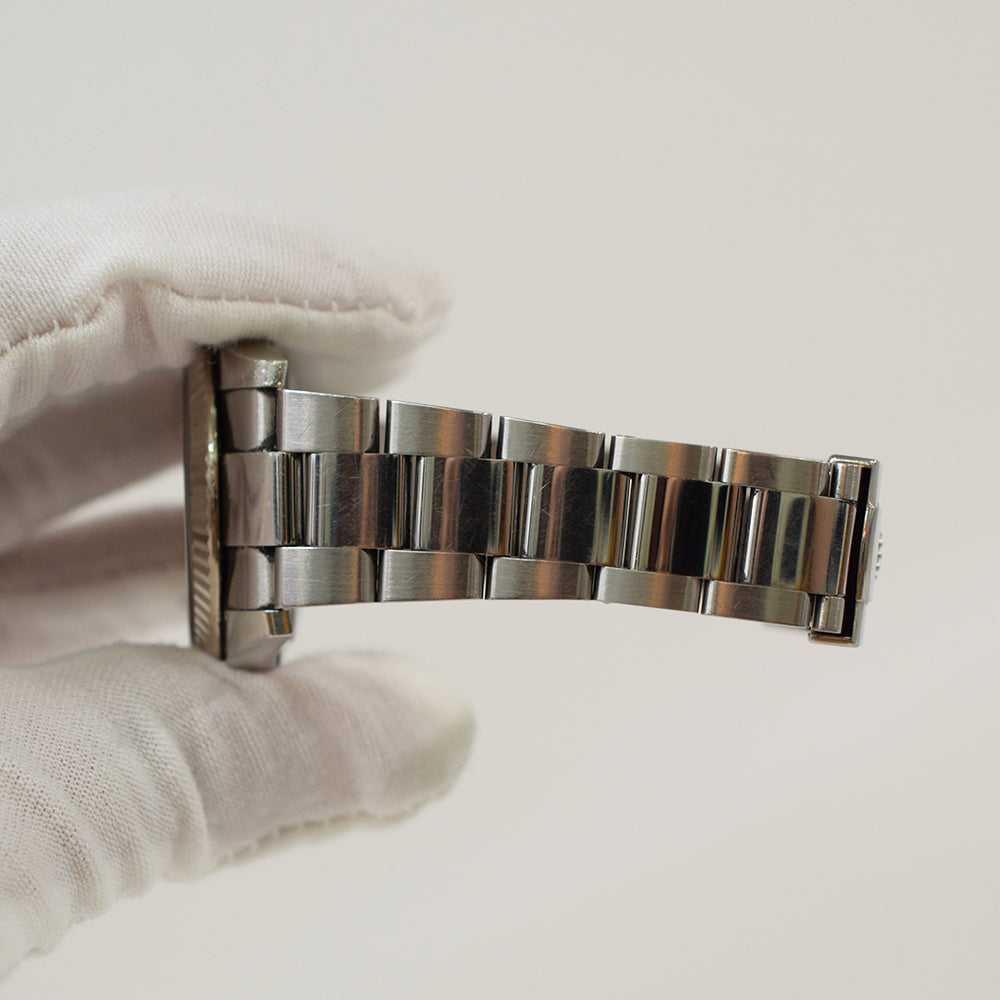 Rolex Datejust 41mm Steel and White Gold Fluted Bezel 126334 – Black Dial