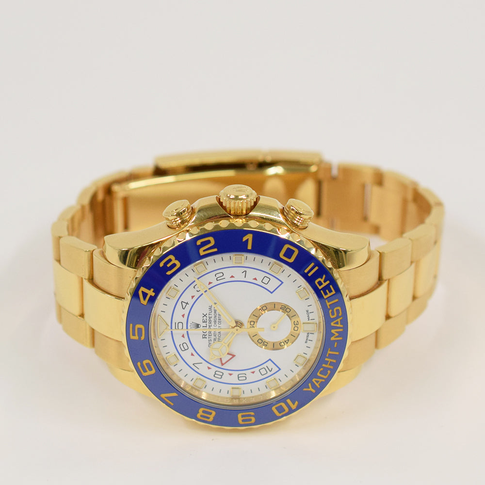 Rolex Yacht-Master II 44mm Yellow Gold 116688 – White Dial