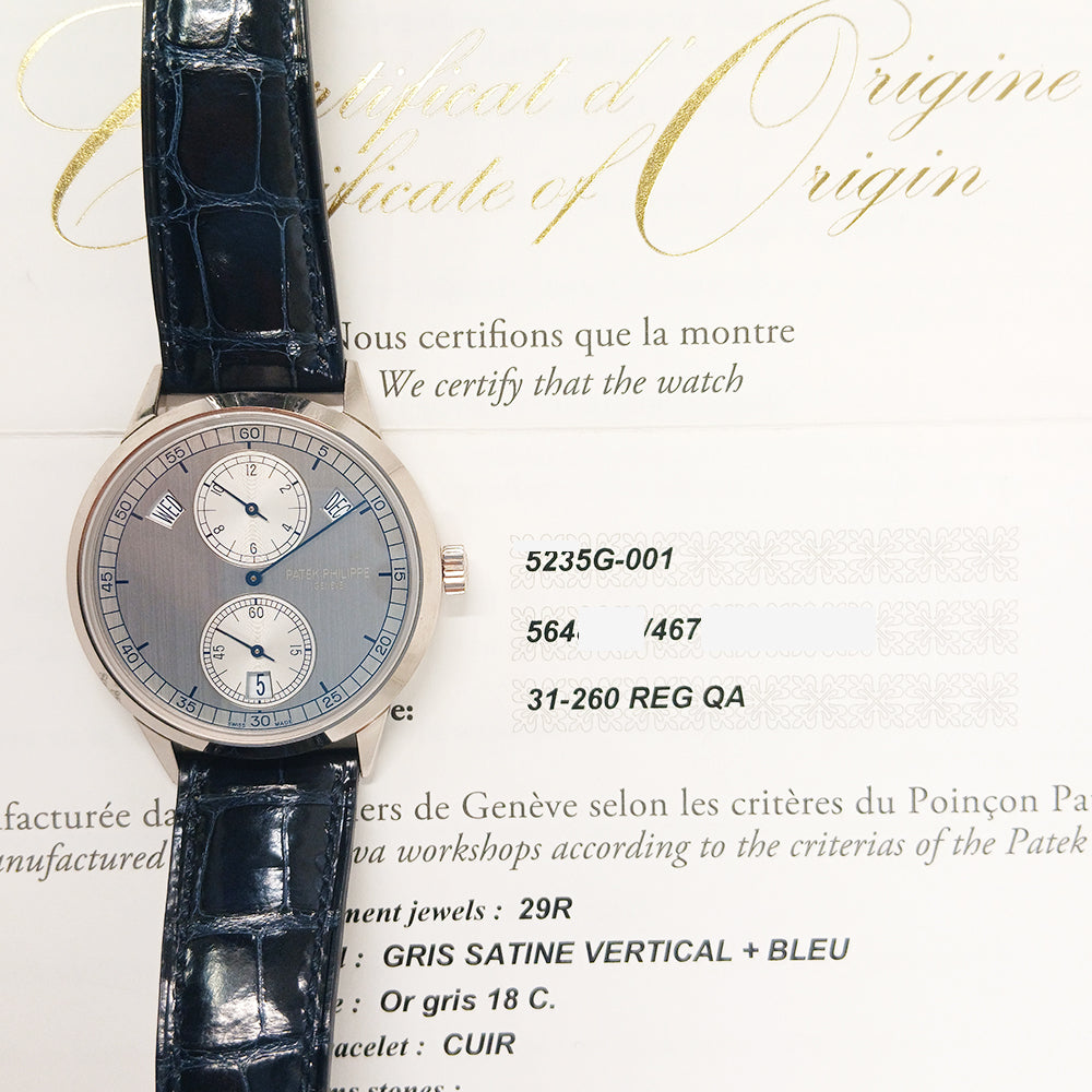 Patek Philippe Annual Calendar Regulator 40.5mm 5235G-001 – Silver Dial