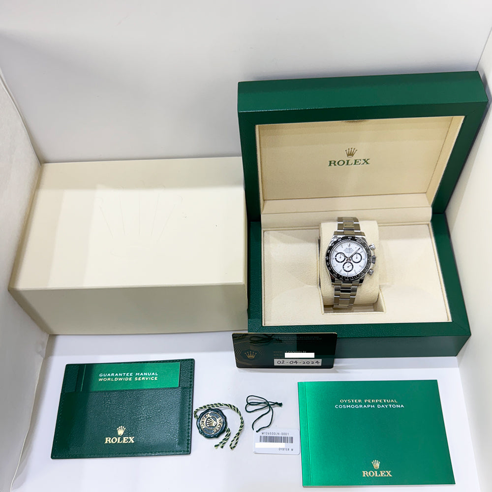 Rolex Cosmograph Daytona 40mm Steel Ceramic Bezel 126500LN – White Dial
