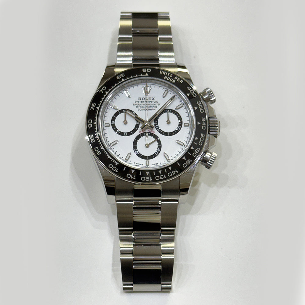 Rolex Cosmograph Daytona 40mm Steel Ceramic Bezel 126500LN – White Dial