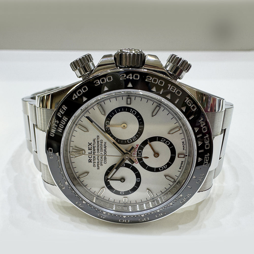 Rolex Cosmograph Daytona 40mm Steel Ceramic Bezel 126500LN – White Dial
