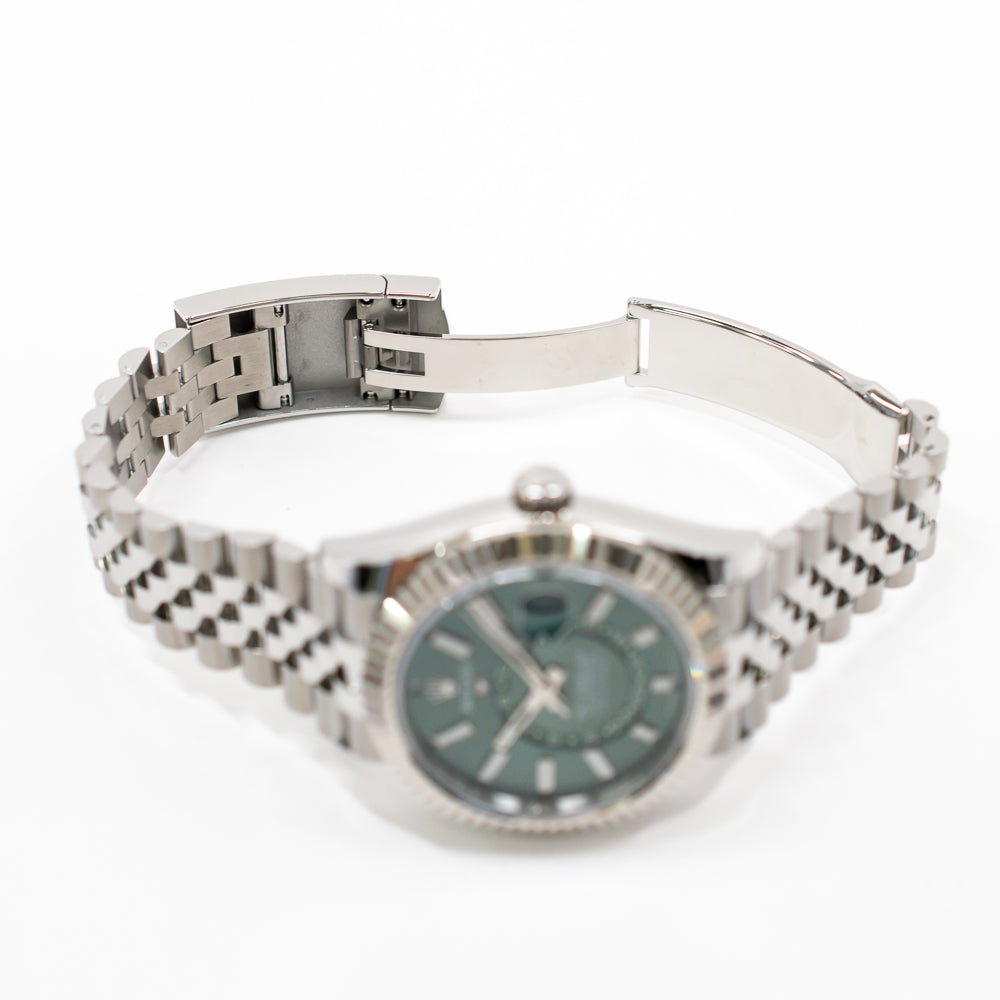 Rolex Sky-Dweller 42mm Steel and White Gold 336934 – Green Dial