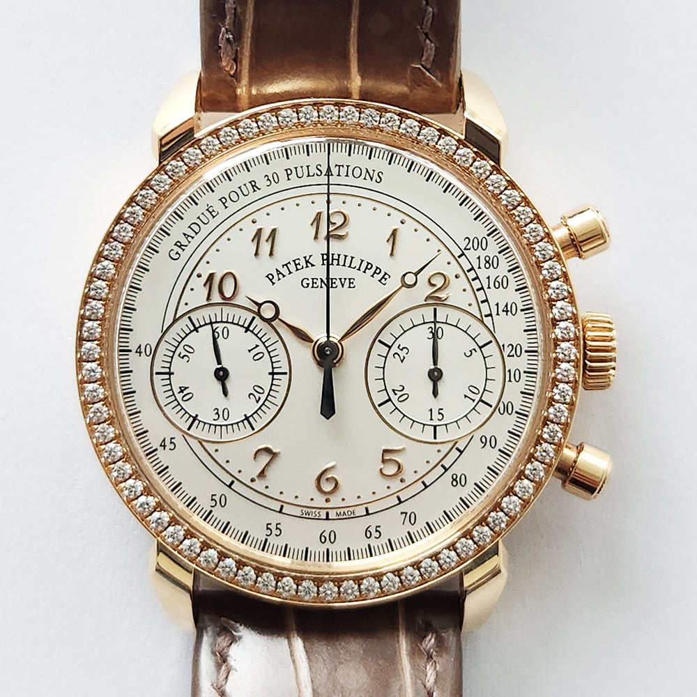 Patek Philippe Complications Chronograph 38mm Rose Gold 7150/250R-001 – White Dial