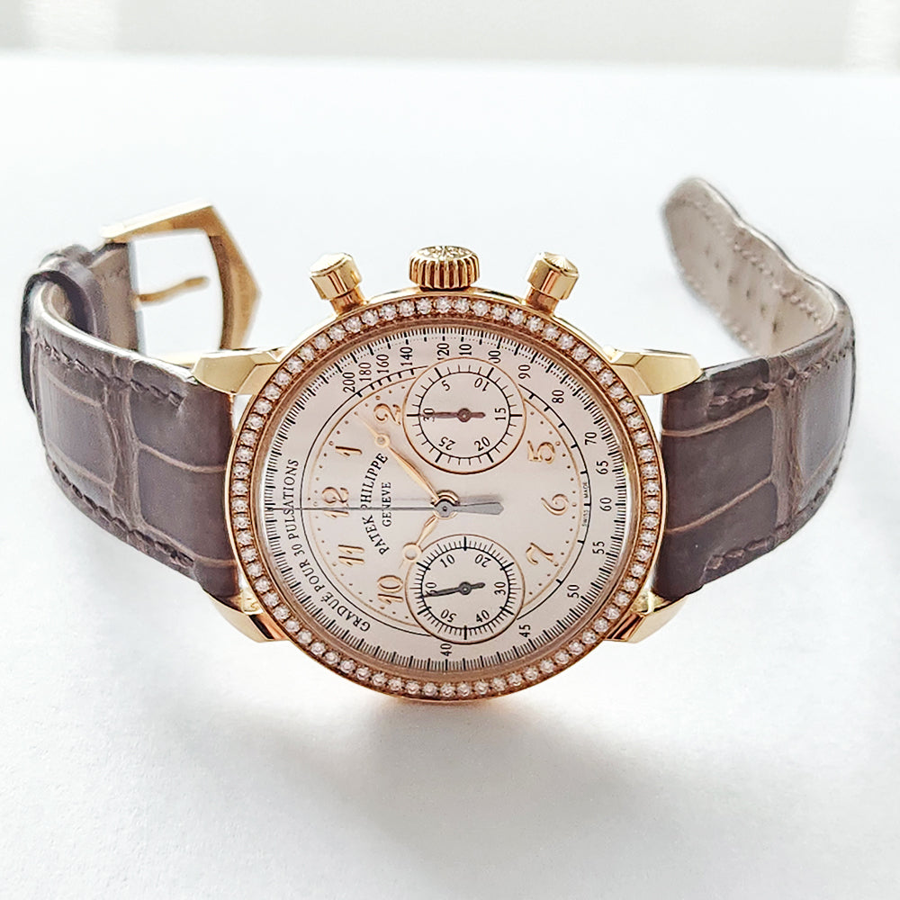 Patek Philippe Complications Chronograph 38mm Rose Gold 7150/250R-001 – White Dial
