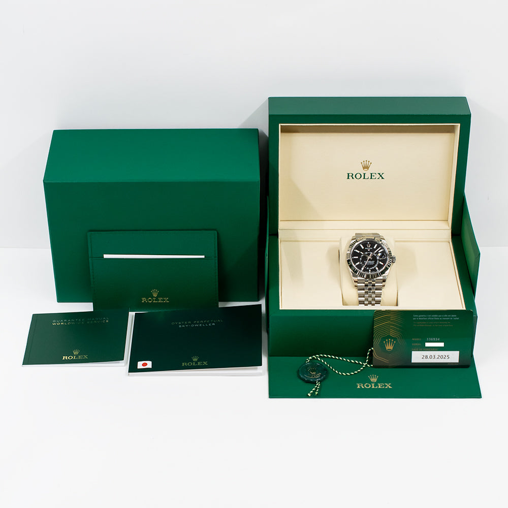 Rolex Sky-Dweller 42mm Steel and White Gold 336934 – Black Dial