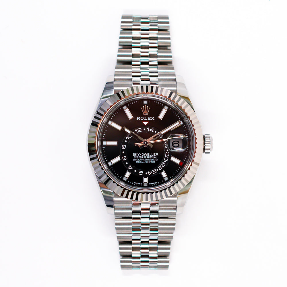 Rolex Sky-Dweller 42mm Steel and White Gold 336934 – Black Dial