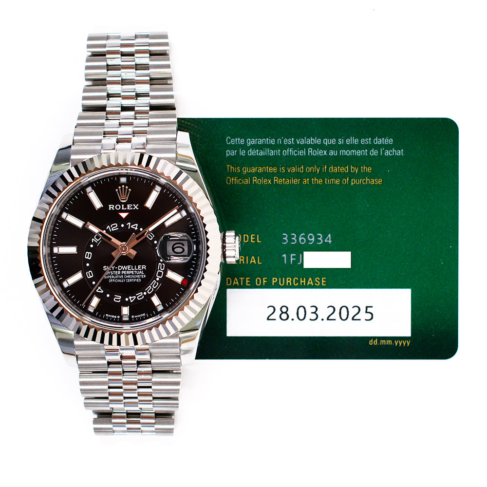 Rolex Sky-Dweller 42mm Steel and White Gold 336934 – Black Dial