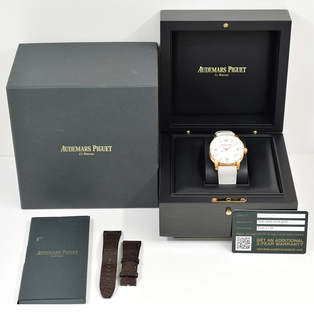Audemars Piguet Code 11.59 Selfwinding 41mm 15210OR.OO.A099CR.01 – White Dial