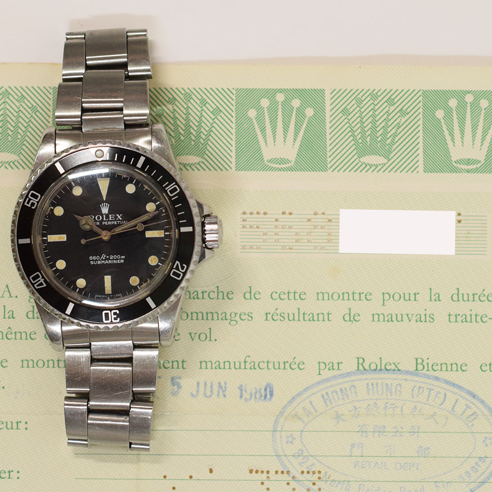 Rolex Submariner 40mm 5513 – Black Dial